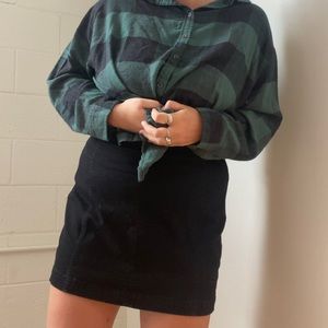 wild fable black mini skirt